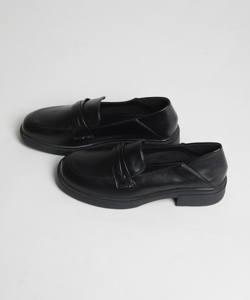 shoes365(シューズスリーシックスファイヴ)の「【shoes365】ミドルヒールローファー(ローファー・レディース・ブラック/オフホワイト・23.0cm/23.5cm/24.0cm/24.5cm/22.5cm/25.0cm)」の20枚目の写真