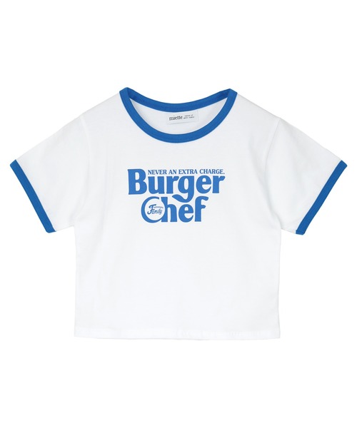 miette（ミエット）の「ロゴプリントクロップドTシャツ（Tシャツ/カットソー・レディース・ブラック/オフホワイト/オレンジ・FREE）」の2枚目の写真