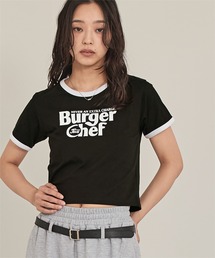 ロゴプリントクロップドTシャツ