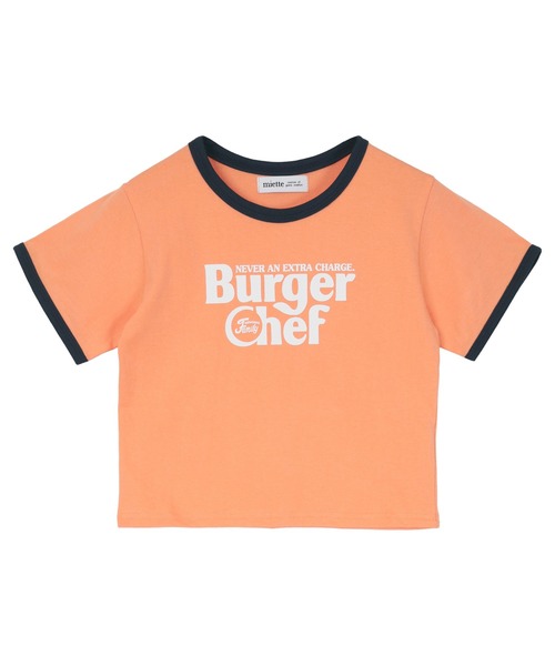 miette（ミエット）の「ロゴプリントクロップドTシャツ（Tシャツ/カットソー・レディース・ブラック/オフホワイト/オレンジ・FREE）」の9枚目の写真