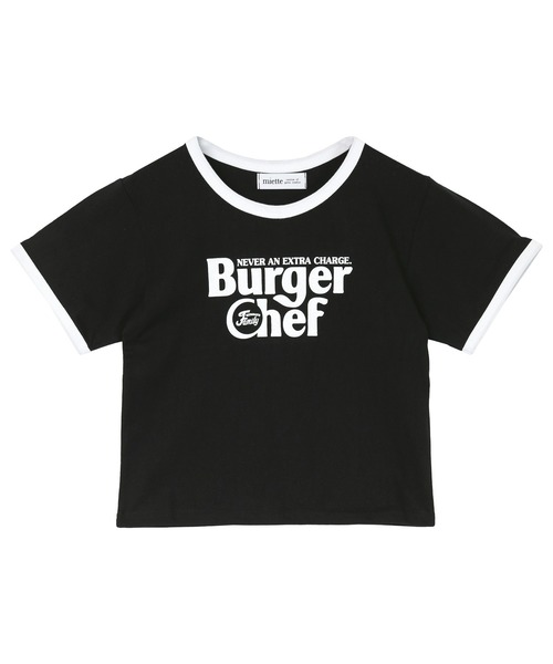 miette（ミエット）の「ロゴプリントクロップドTシャツ（Tシャツ/カットソー・レディース・ブラック/オフホワイト/オレンジ・FREE）」の10枚目の写真