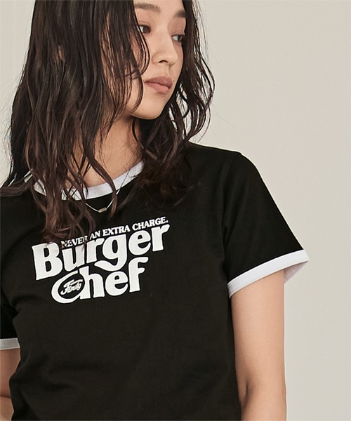 miette（ミエット）の「ロゴプリントクロップドTシャツ（Tシャツ/カットソー・レディース・ブラック/オフホワイト/オレンジ・FREE）」の12枚目の写真