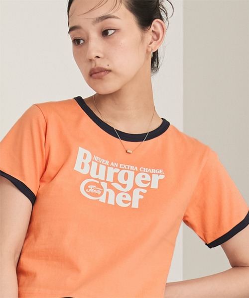 miette（ミエット）の「ロゴプリントクロップドTシャツ（Tシャツ/カットソー・レディース・ブラック/オフホワイト/オレンジ・FREE）」の18枚目の写真