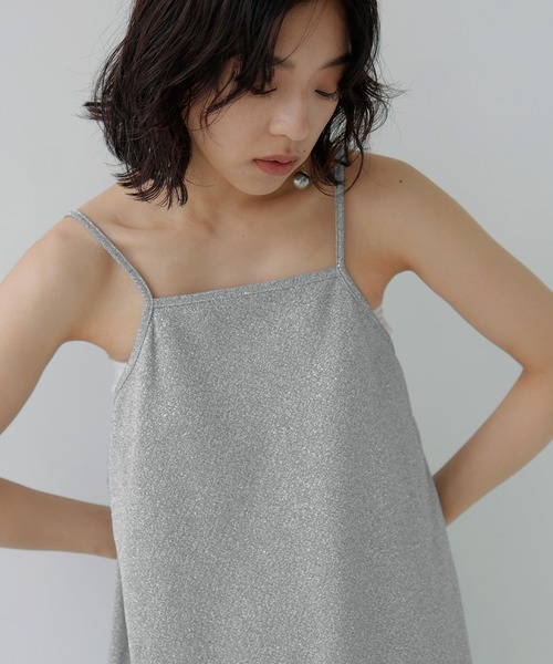 hellam（へラム）の「ラメキャミワンピース（ワンピース・レディース・グレー/ブラック・FREE）」の11枚目の写真