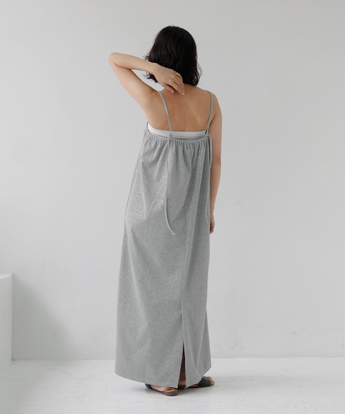 hellam（へラム）の「ラメキャミワンピース（ワンピース・レディース・グレー/ブラック・FREE）」の12枚目の写真