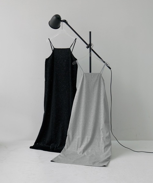 hellam（へラム）の「ラメキャミワンピース（ワンピース・レディース・グレー/ブラック・FREE）」の14枚目の写真