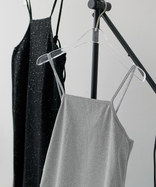 hellam（へラム）の「ラメキャミワンピース（ワンピース・レディース・グレー/ブラック・FREE）」の15枚目の写真