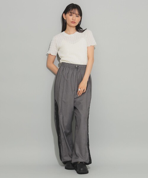 Ray BEAMS（レイビームス）の「シュリンク メロー ハーフスリーブ Tシャツ（Tシャツ/カットソー・レディース・ホワイト系その他6/ブラック/ロイヤルブルー・ONE SIZE）」の5枚目の写真