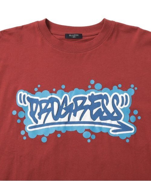 GLAZOS(グラソス)の「【大人向けサイズあり】【STREET】フロントグラフィティプリントビッグ長袖Tシャツ(Tシャツ/カットソー・キッズ・ブラック/ホワイト/オレンジ・140cm/150cm/160cm/170cm)」の12枚目の写真
