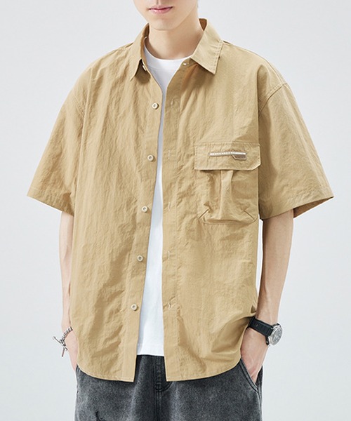ブラウス シャツ aimoha outdoorユニセックス　ポケット　シャツ レディース メンズ aimoha ブラウス シャツ outdoorユニセックス ポケット シャツ