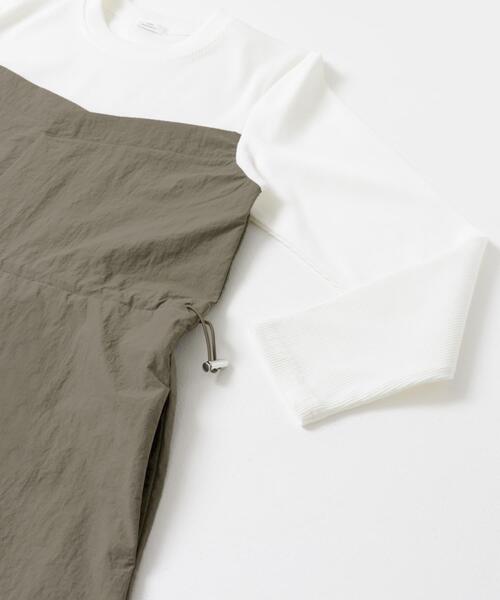 ITEMS URBANRESEARCH（アイテムズ アーバンリサーチ）の「ドッキングナイロンワンピース（ワンピース・レディース・ブラック/カーキ・FREE）」の16枚目の写真