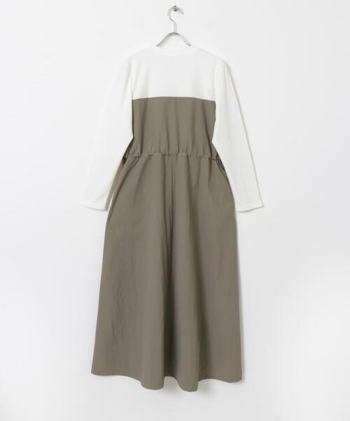 ITEMS URBANRESEARCH（アイテムズ アーバンリサーチ）の「ドッキングナイロンワンピース（ワンピース・レディース・ブラック/カーキ・FREE）」の17枚目の写真