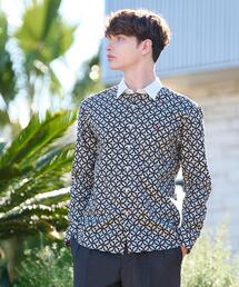 DRESSTERIOR | オーバーラップサークル クレリックシャツ(シャツ/ブラウス)