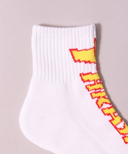 THRASHER（スラッシャー）の「(LF)【THRASHER】【3足セット】ロゴ ジャガード クォーターソックス（ソックス/靴下・メンズ・ブラック系2/ブラック系3/その他2/その他3/その他1/ブラック系4・25～27cm）」の11枚目の写真