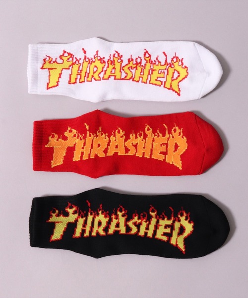 THRASHER（スラッシャー）の「(LF)【THRASHER】【3足セット】ロゴ ジャガード クォーターソックス（ソックス/靴下・メンズ・ブラック系2/ブラック系3/その他2/その他3/その他1/ブラック系4・25～27cm）」の13枚目の写真