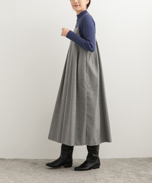 URBAN RESEARCH DOORS(アーバンリサーチドアーズ)の「ネップツィードワンピース(ワンピース・レディース・ブラウン系その他/グレー系その他・MEDIUM)」の4枚目の写真