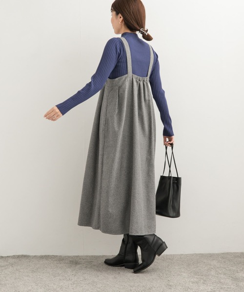 URBAN RESEARCH DOORS(アーバンリサーチドアーズ)の「ネップツィードワンピース(ワンピース・レディース・ブラウン系その他/グレー系その他・MEDIUM)」の5枚目の写真