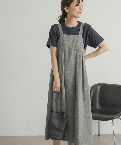 URBAN RESEARCH DOORS(アーバンリサーチドアーズ)の「ネップツィードワンピース(ワンピース・レディース・ブラウン系その他/グレー系その他・MEDIUM)」の9枚目の写真
