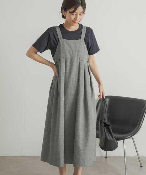 URBAN RESEARCH DOORS(アーバンリサーチドアーズ)の「ネップツィードワンピース(ワンピース・レディース・ブラウン系その他/グレー系その他・MEDIUM)」の10枚目の写真
