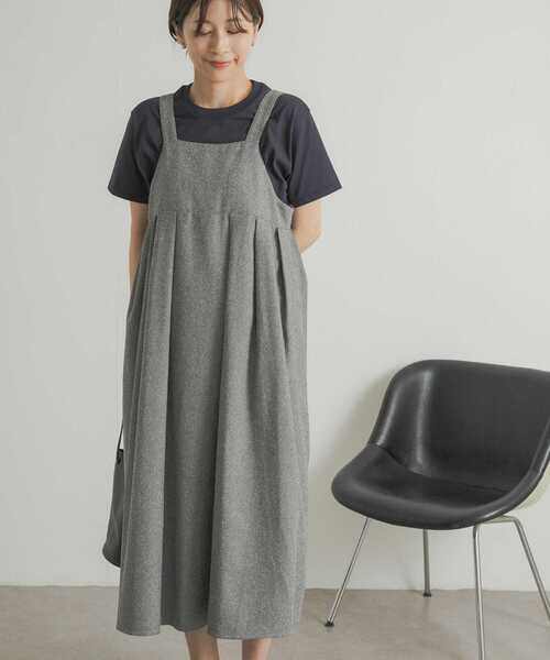 URBAN RESEARCH DOORS(アーバンリサーチドアーズ)の「ネップツィードワンピース(ワンピース・レディース・ブラウン系その他/グレー系その他・MEDIUM)」の11枚目の写真