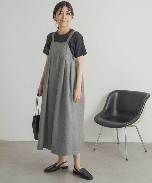 【新品タグ】　アーバンリサーチ ワンピース　多機能　吸水速乾　通気性　東レ セール】ネップツィードワンピース（ワンピース）｜URBAN RESEARCH