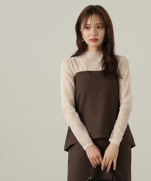 IRENE Tulle Shirring Tee 田中みな実着用 IRENE Tulle Shirring Tee 田中みな実着用 レディース - トップス
