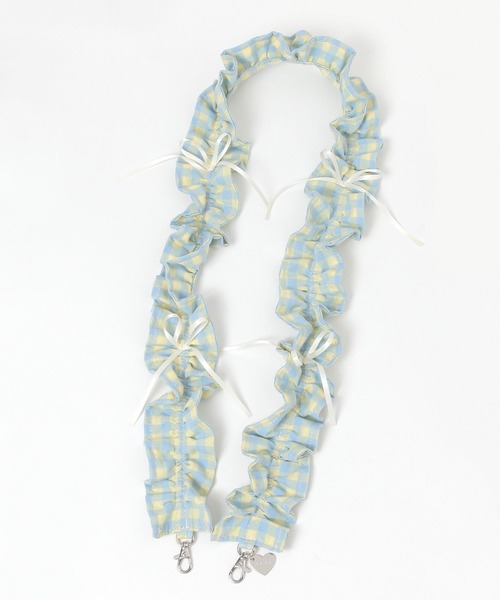 tiny tiny（ティニーティニー）の「ミニリボン付きショルダーストラップ[tiny tiny(ティニーティニー)]（スマホグッズ・レディース・ブラック/ピンク/グレー/レッド/レオパード/イエロー/ライトブルー/ホワイト/ブルー/レッド系その他/ベージュ/グリーン/桜/ブルー系その他/オフホワイト/ブラック系その他/ライトブラウン/レッド系その他2/アイボリー/イエロー系その他・0）」の13枚目の写真