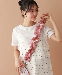 tiny tiny（ティニーティニー）の「ミニリボン付きショルダーストラップ[tiny tiny(ティニーティニー)]（スマホグッズ）」