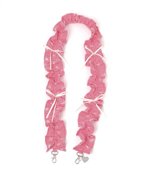 tiny tiny（ティニーティニー）の「ミニリボン付きショルダーストラップ[tiny tiny(ティニーティニー)]（スマホグッズ・レディース・ブラック/ピンク/グレー/レッド/レオパード/イエロー/ライトブルー/ホワイト/ブルー/レッド系その他/ベージュ/グリーン/桜/ブルー系その他/オフホワイト/ブラック系その他/ライトブラウン/レッド系その他2/アイボリー/イエロー系その他・0）」の19枚目の写真