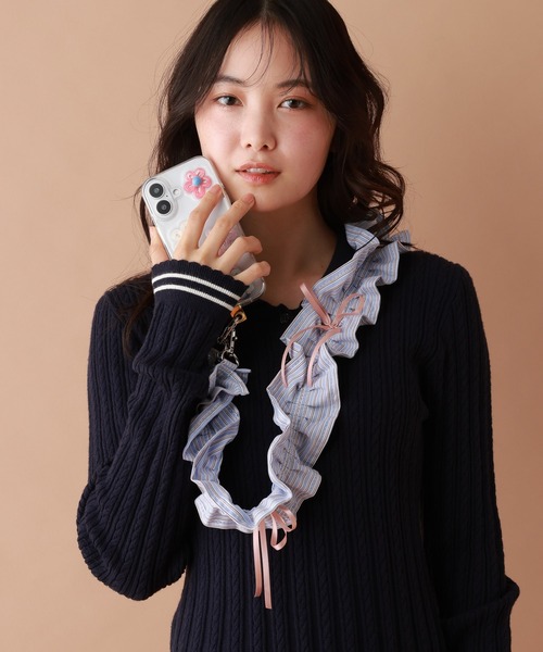 tiny tiny（ティニーティニー）の「ミニリボン付きショルダーストラップ[tiny tiny(ティニーティニー)]（スマホグッズ・レディース・ブラック/ピンク/グレー/レッド/レオパード/イエロー/ライトブルー/ホワイト/ブルー/レッド系その他/ベージュ/グリーン/桜/ブルー系その他/オフホワイト/ブラック系その他/ライトブラウン/レッド系その他2/アイボリー/イエロー系その他・0）」の21枚目の写真