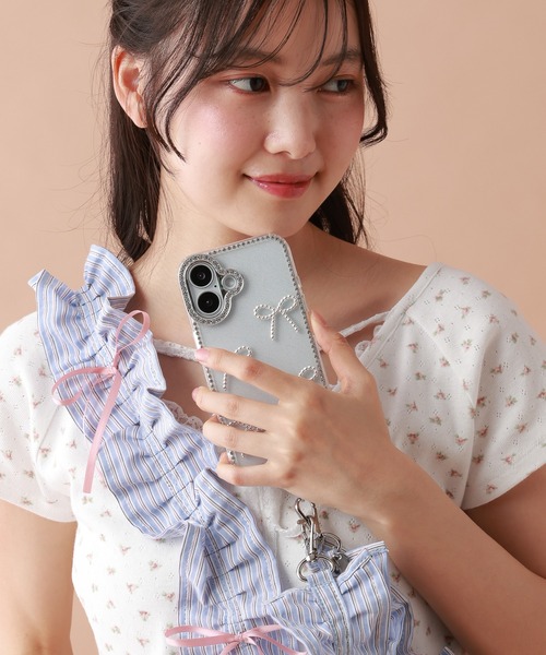 tiny tiny（ティニーティニー）の「ミニリボン付きショルダーストラップ[tiny tiny(ティニーティニー)]（スマホグッズ・レディース・ブラック/ピンク/グレー/レッド/レオパード/イエロー/ライトブルー/ホワイト/ブルー/レッド系その他/ベージュ/グリーン/桜/ブルー系その他/オフホワイト/ブラック系その他/ライトブラウン/レッド系その他2/アイボリー/イエロー系その他・0）」の22枚目の写真