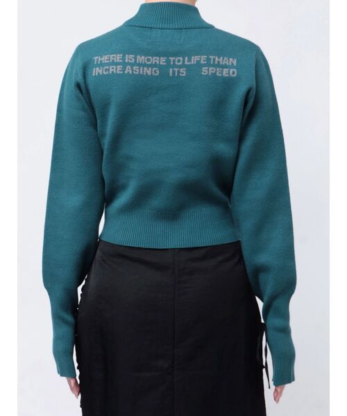 jouetie（ジュエティ）の「ローズジャガードロゴニット（ニット/セーター・レディース・グレー/ブルー/ブラック/アイボリー・MEDIUM）」の17枚目の写真