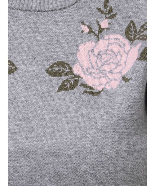 ジュエティ！薔薇柄ニット jouetie（ジュエティ）の「薔薇刺繍ケーブルニット（ニット