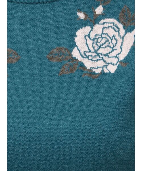 jouetie（ジュエティ）の「ローズジャガードロゴニット（ニット/セーター・レディース・グレー/ブルー/ブラック/アイボリー・MEDIUM）」の21枚目の写真