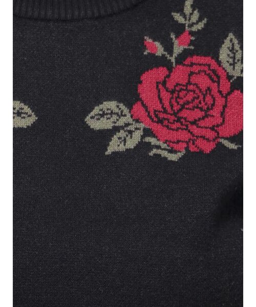 jouetie（ジュエティ）の「ローズジャガードロゴニット（ニット/セーター・レディース・グレー/ブルー/ブラック/アイボリー・MEDIUM）」の22枚目の写真