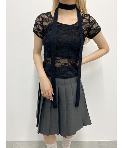 PHILLY(フィリー)の「【PHILLY】ミドルプリーツスカート(スカート・レディース・グレー/ネイビー/ブラック・SMALL/MEDIUM)」の12枚目の写真