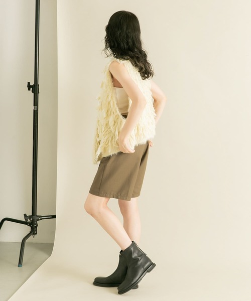 KBF（ケイビーエフ）の「ピンタックショートパンツ（その他パンツ・レディース・カーキ/ブラウン/ブラック/チャコールグレー・ONE）」の6枚目の写真