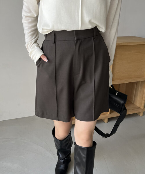 【セール】ピンタックショートパンツ（その他パンツ）｜CAPRICIEUX LE'MAGE（カプリシューレマージュ）