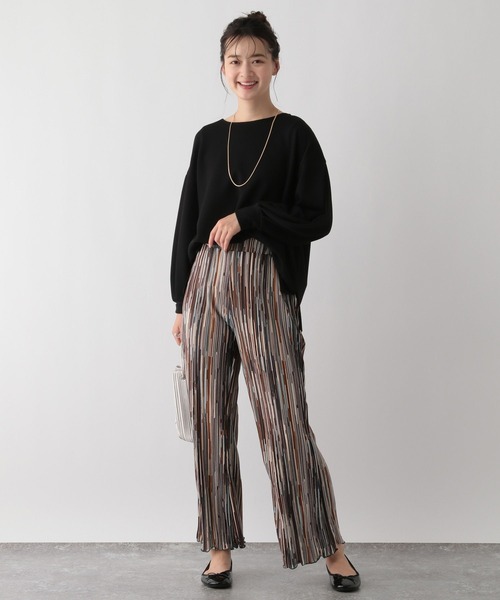 GLOBAL WORK Smile Seed Store（グローバルワーク スマイルシードストア）の「柄プリーツフレアパンツ/147047（その他パンツ・レディース・グリーン系その他/ブルー系その他・MEDIUM/LARGE）」の15枚目の写真