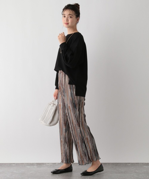 GLOBAL WORK Smile Seed Store（グローバルワーク スマイルシードストア）の「柄プリーツフレアパンツ/147047（その他パンツ・レディース・グリーン系その他/ブルー系その他・MEDIUM/LARGE）」の17枚目の写真