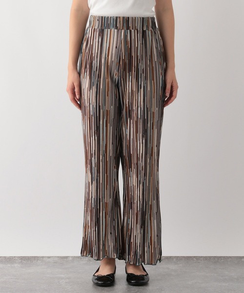 GLOBAL WORK Smile Seed Store（グローバルワーク スマイルシードストア）の「柄プリーツフレアパンツ/147047（その他パンツ・レディース・グリーン系その他/ブルー系その他・MEDIUM/LARGE）」の4枚目の写真