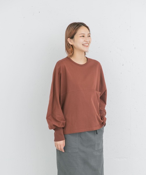 【セール】スプリットドルマンカットソー（Tシャツ/カットソー）｜EKAL（エカル）