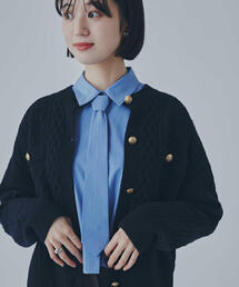 N.（N. Natural Beauty Basic） | ◆ＨＡＭＩＬＴＯＮ　ゴールドボタンカーディガン(カーディガン/ボレロ)