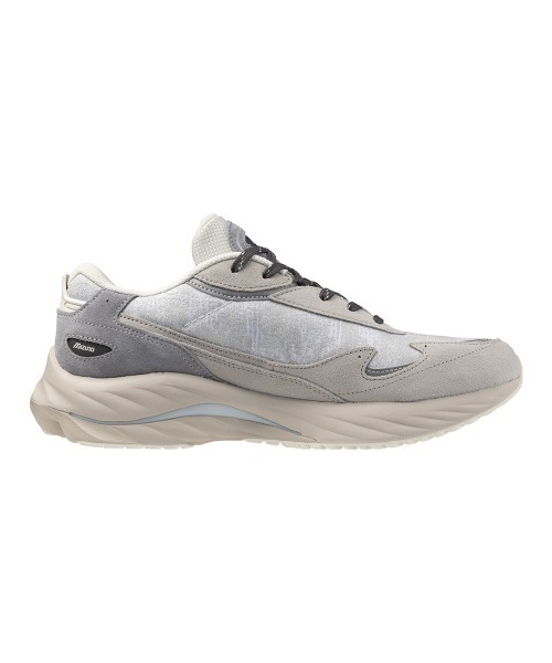 MIZUNO(ミズノ )の「MIZUNO WAVE RIDER β "MIMETICS"(ミズノ ウエーブ ライダー B ミメティックス)(スニーカー・メンズ・グレー系・25.5cm/25cm/24.5cm/29cm/27.5cm/26.5cm/26cm/24cm/23.5cm/23cm)」の2枚目の写真