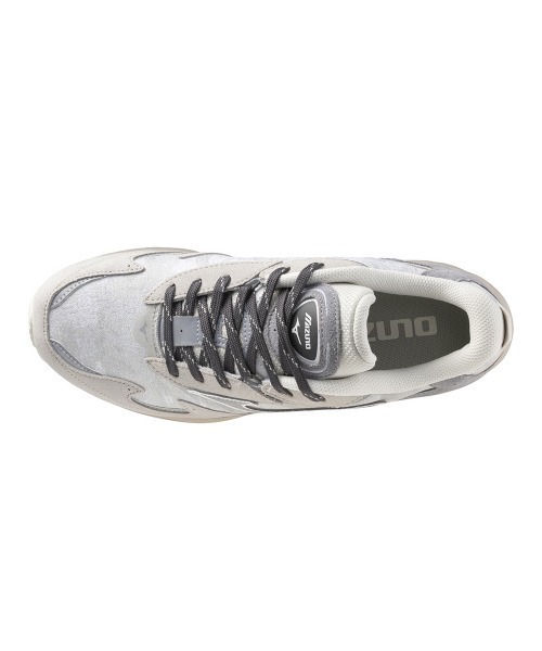 MIZUNO(ミズノ )の「MIZUNO WAVE RIDER β "MIMETICS"(ミズノ ウエーブ ライダー B ミメティックス)(スニーカー・メンズ・グレー系・25.5cm/25cm/24.5cm/29cm/27.5cm/26.5cm/26cm/24cm/23.5cm/23cm)」の3枚目の写真