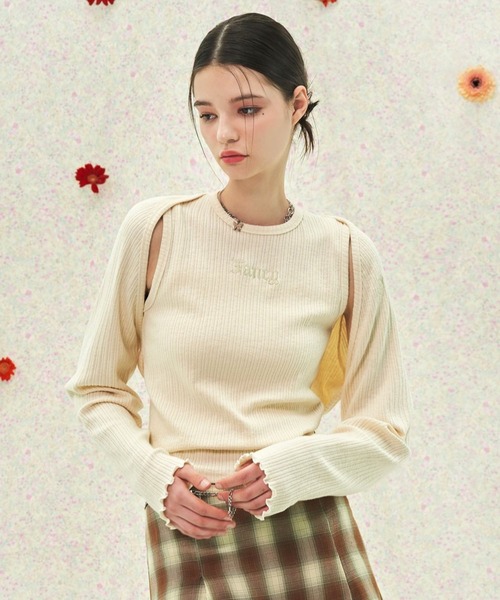 FANCY CLUB（ファンシークラブ）の「NASTY FANCY CLUB／ボレロ SET UP（カーディガン/ボレロ・レディース・ブラック/クリーム・FREE）」の20枚目の写真