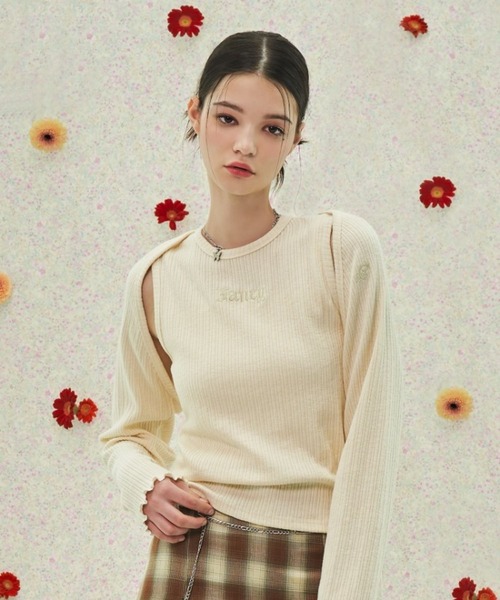 FANCY CLUB（ファンシークラブ）の「NASTY FANCY CLUB／ボレロ SET UP（カーディガン/ボレロ・レディース・ブラック/クリーム・FREE）」の21枚目の写真