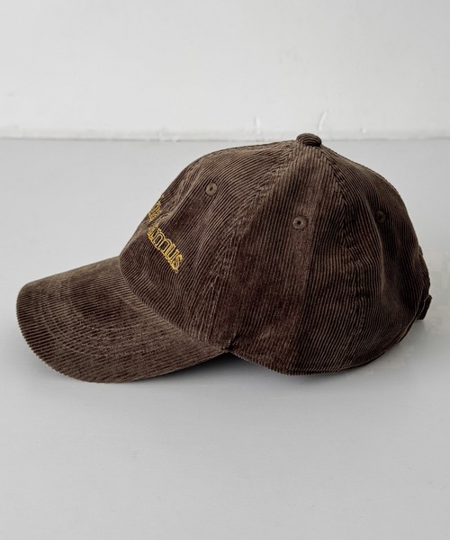 CANAL JEAN（キャナルジーン）の「Lakey Park　Agatha CamusコーデュロイCAP（キャップ・レディース・ブラウン・ONE SIZE）」の3枚目の写真