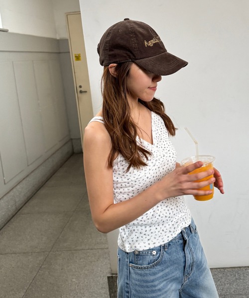 CANAL JEAN（キャナルジーン）の「Lakey Park　Agatha CamusコーデュロイCAP（キャップ・レディース・ブラウン・ONE SIZE）」の10枚目の写真