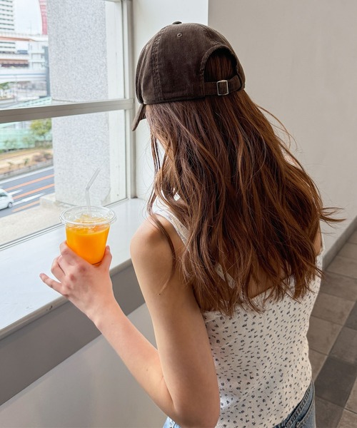 CANAL JEAN（キャナルジーン）の「Lakey Park　Agatha CamusコーデュロイCAP（キャップ・レディース・ブラウン・ONE SIZE）」の9枚目の写真